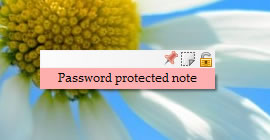Locked & encrypted sticky note Locked & encrypted sticky note