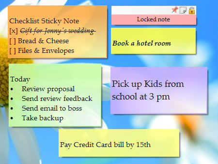 Handy sticky notes app for Windows & Phone