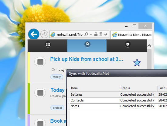 Sync sticky notes with Notezilla.Net Sync sticky notes with Notezilla.Net