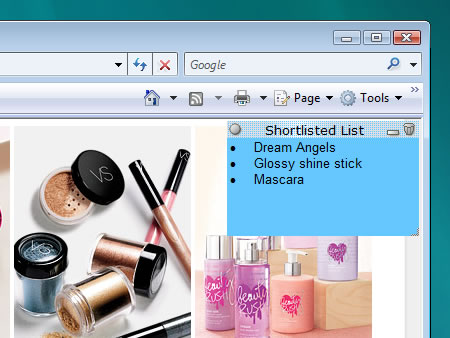 Attach sticky notes to websites, documents, programs or any window - Quick Notes Plus