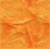 Sticky Note - Orange Leather
