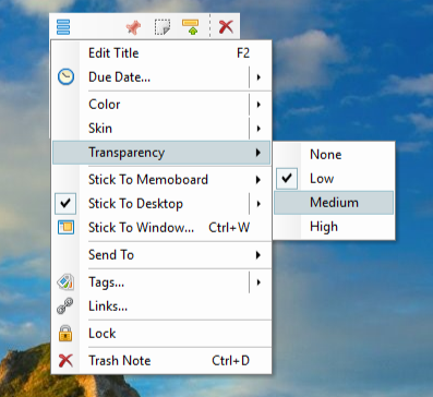 transparent notes windows 10