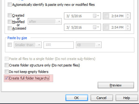Create full folder hierarchy Create full folder hierarchy
