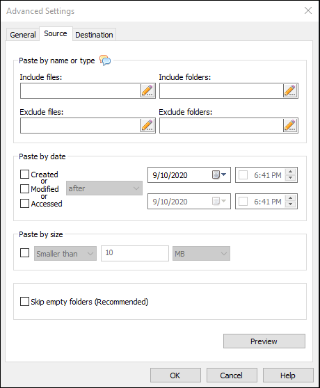 Advanced-Settings-Source-Tab