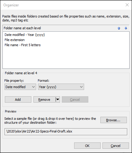 Organize files based on their attributes Organize files based on their attributes