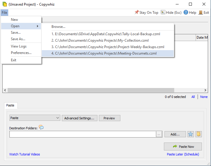 Working with projects is easier & faster Working with projects is easier & faster