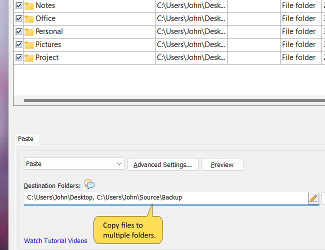 Copy files to multiple computers. Copy files to multiple folders.