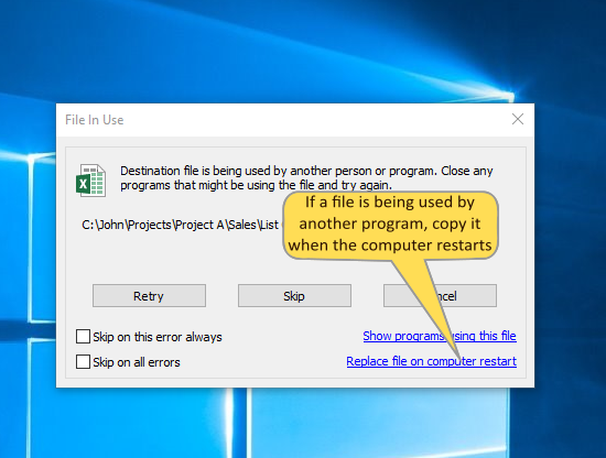 Copy locked files on reboot or copy file in use