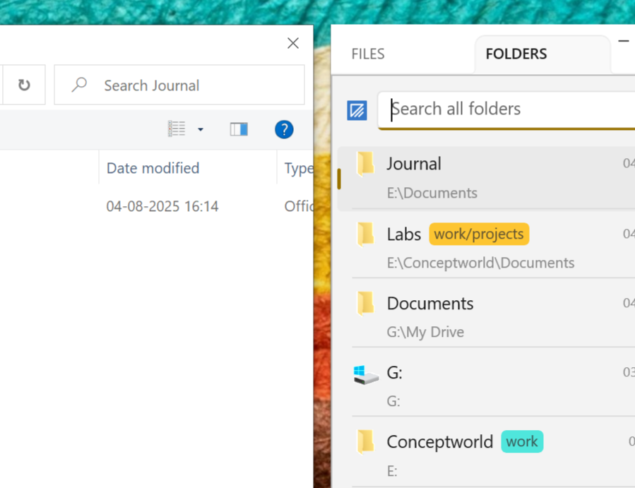 Automatic integration with File open/save window
