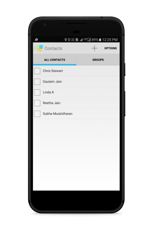 Notezilla for Android - Contacts