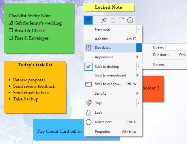 elegant sticky notes for desktop free download