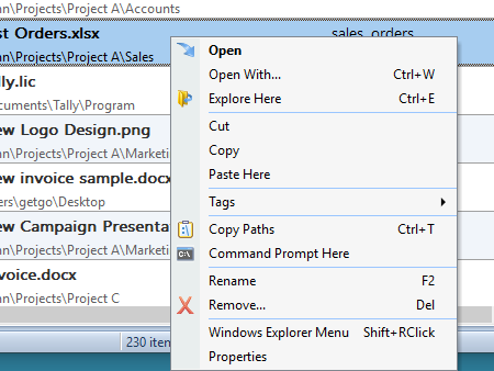 Faster access to Windows Explorer context menu Faster access to Windows Explorer context menu