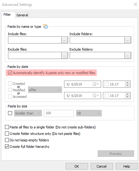 Paste-Only-New-Modified-Files