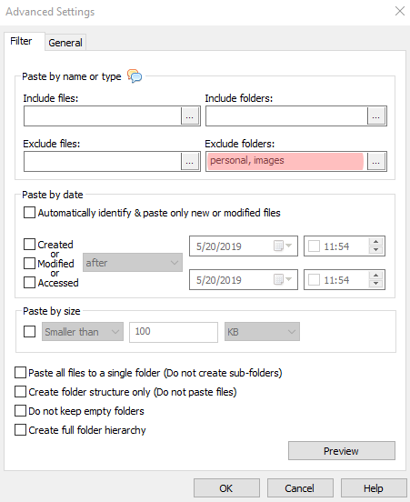 Exclude-Folders