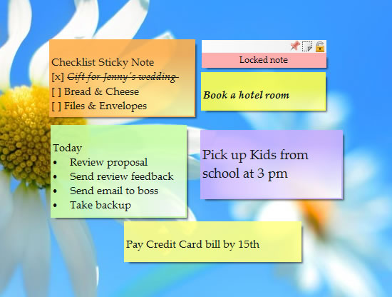 Sticky Notes For Desktop