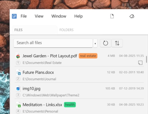 Launch files/folders using keyboard shortcuts.